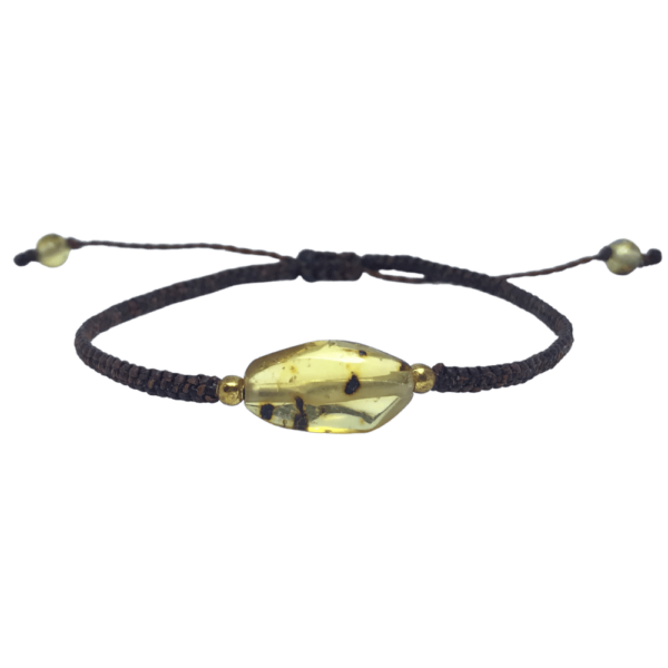 Bruine amber bracelet (barnsteen armband).