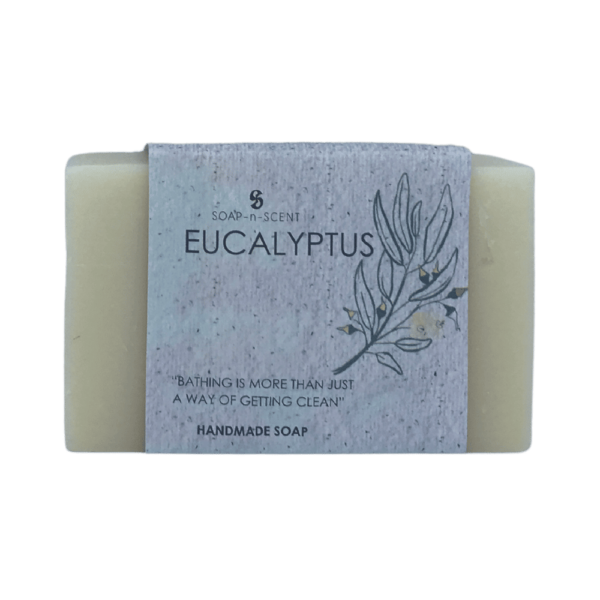 Natuurlijke handgemaakte eucalyptus zeep.